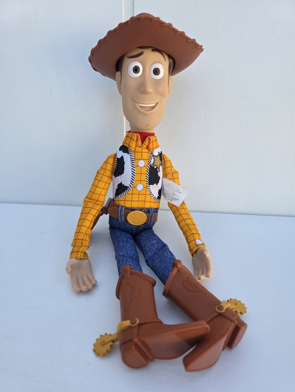 Disney Pixar Toy Story 15" Pull String Woody Doll Cowboy Hat 15"
